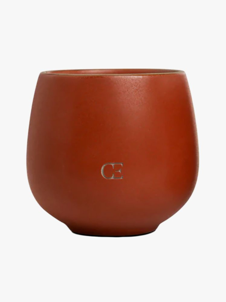 Cozy Earth Cider in branded component on a light gray background