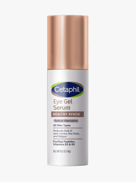 Cetaphil Healthy Renew Eye Gel Serum in branded component on a light gray background