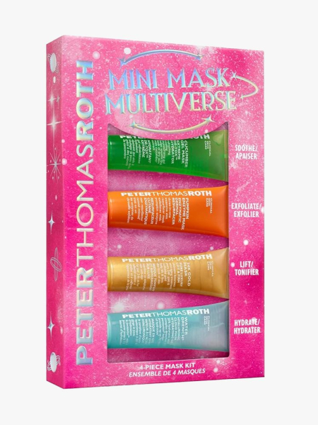 Peter Thomas Roth Mini Mask Multiverse Kit in branded components on a light gray background
