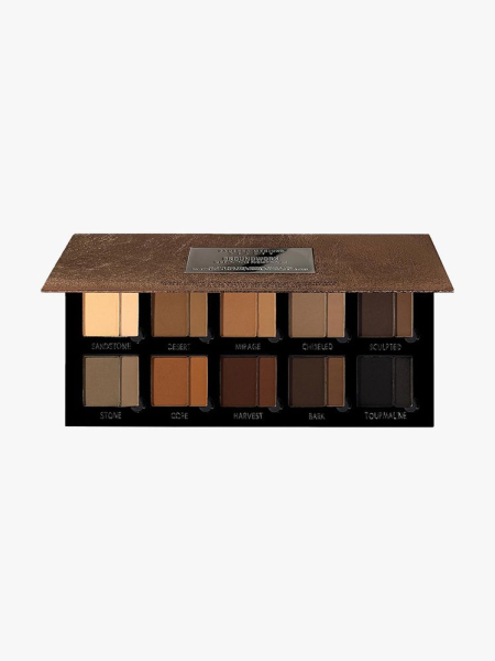 Danessa Myricks Beauty Groundwork: Defining Neutrals Palette rectangle palette of cream bronzer shades on light gray background